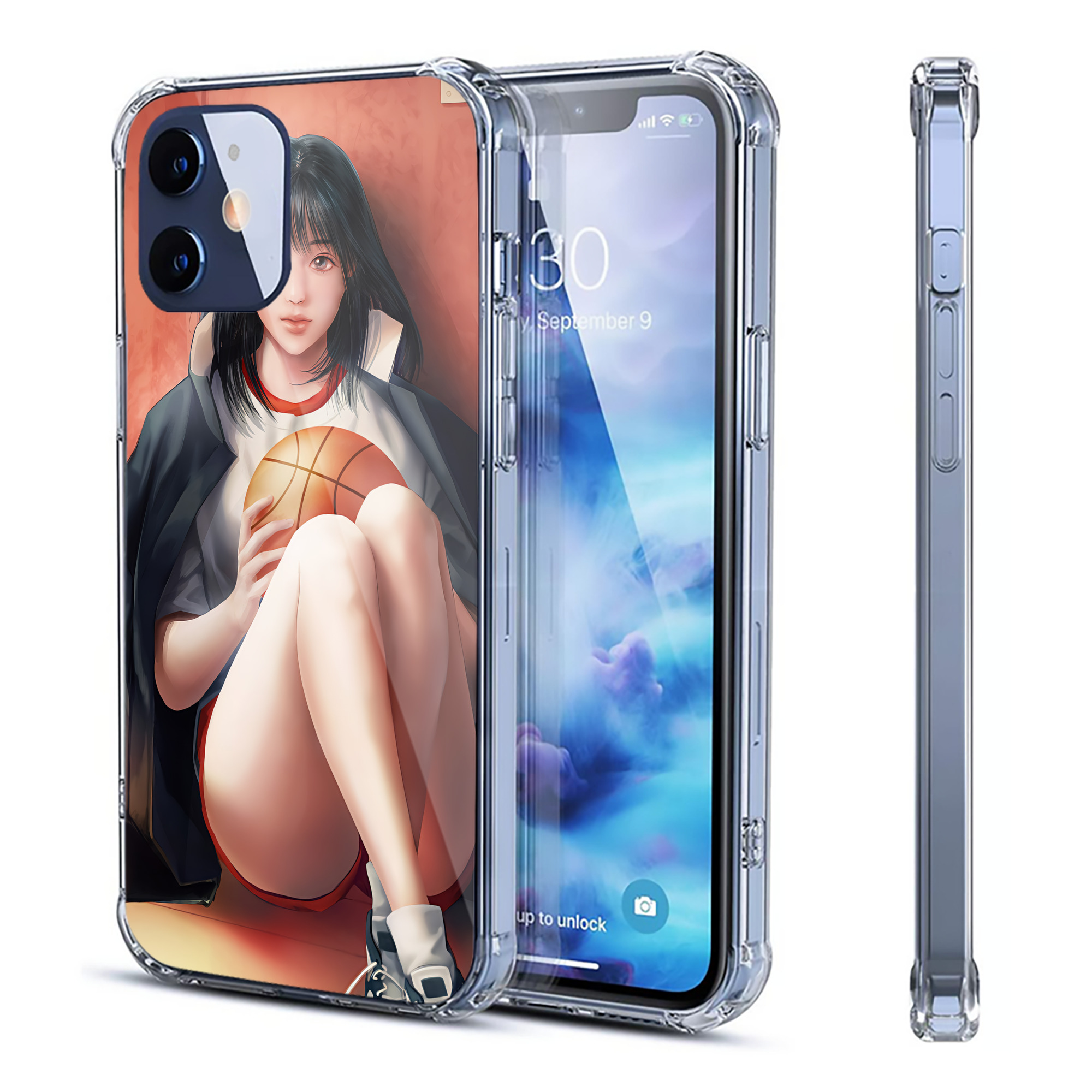 （画像用） SLAM DUNK／スラムダンク 【iPhone 12シリーズ対応】透明スマホケース（クリアソフトケース）